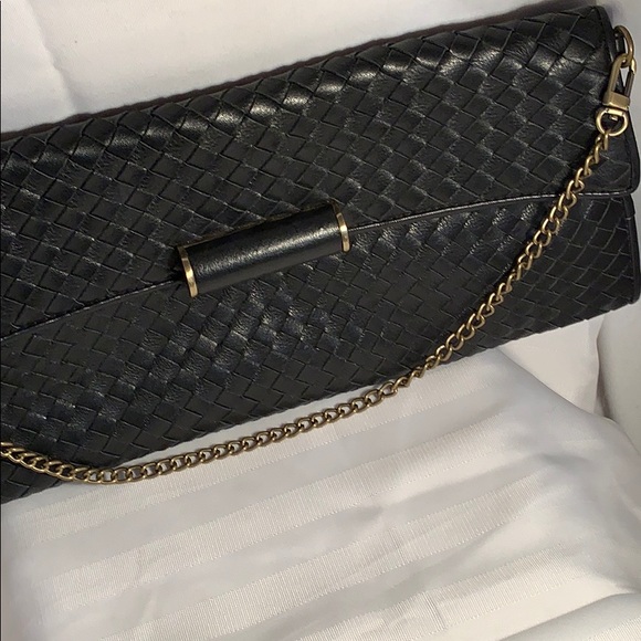 BCBG Evening all leather clutch . - Picture 4 of 4